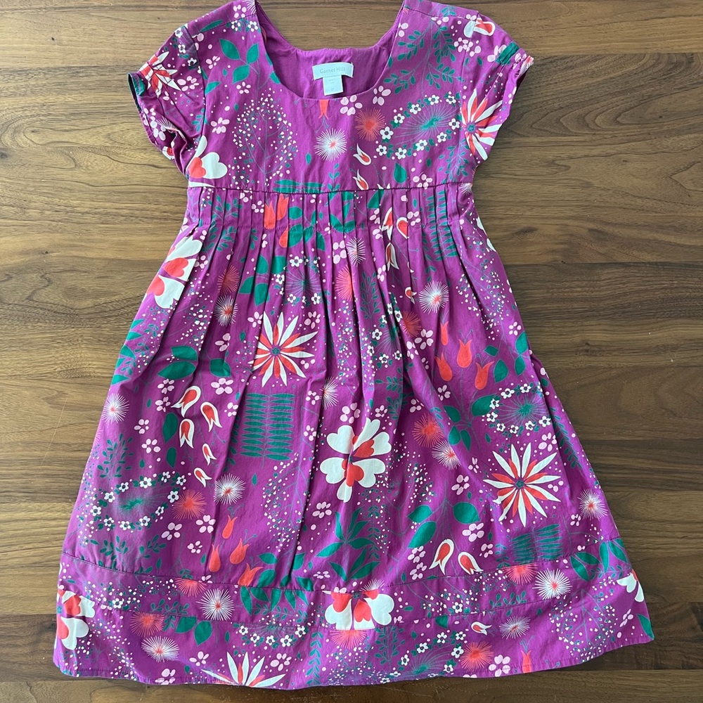 Garnet Hill Girls Floral Dress